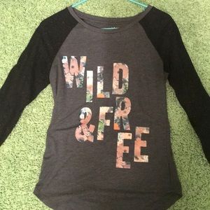 AE wild & free baseball tee